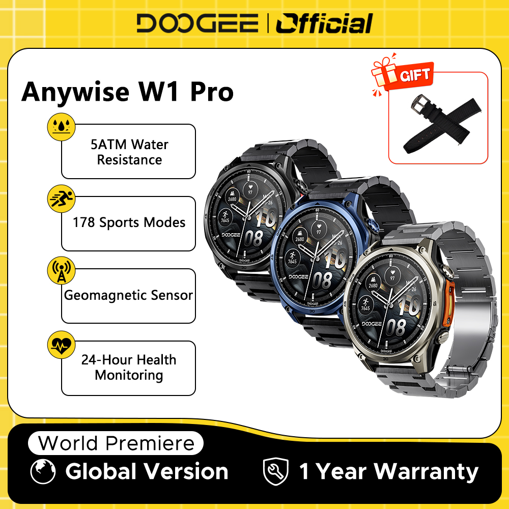 Smartwatch Health Watches - DOOGEE ANYWISE W1 PRO 스마트워치 1.43''