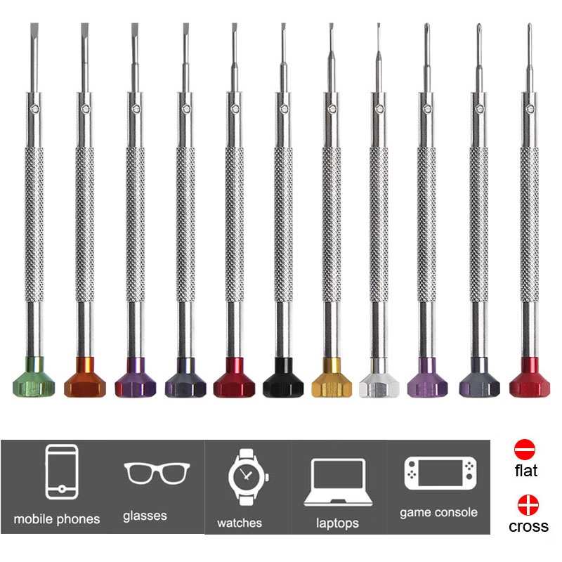 Watchmaker Screwdriver - 합금 스테인레스 스틸 스크루드라이버 0.6mm-2.0mm 시계