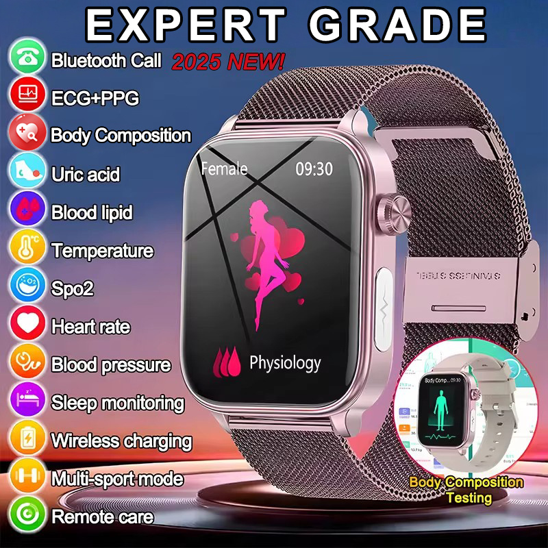 Smartwatch Health Watches - 2025 새로운 ECG + PPG 모니터링