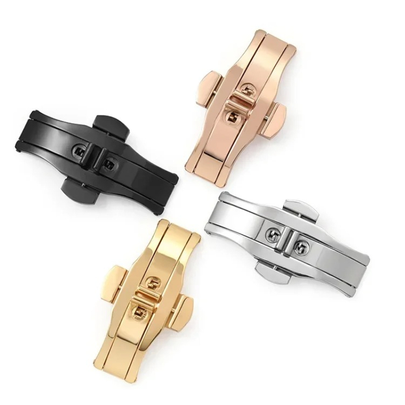 Replacement Watch Bracelet - 세련된 스테인레스 스틸 버클 시계줄 버튼