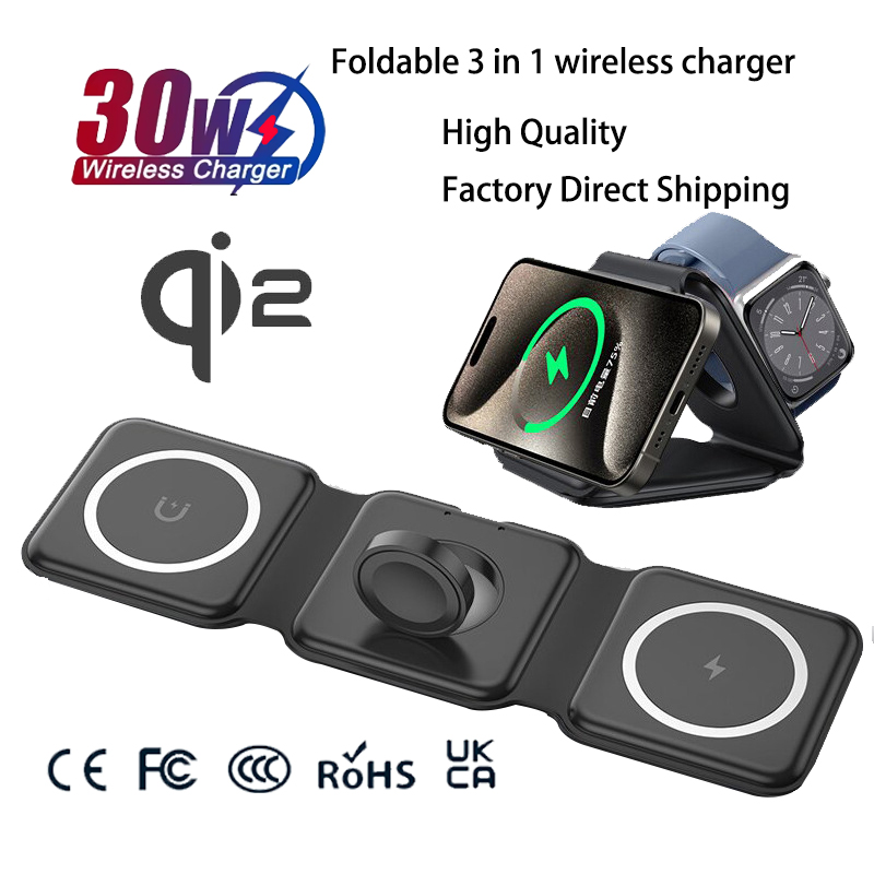 Smartwatch Oppo Watch - 유니버설 Qi2 마그네틱 접이식 충전 스테이션