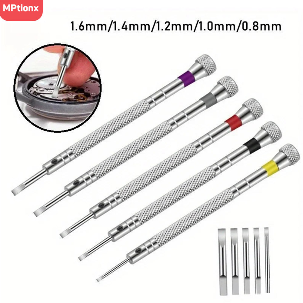 Watchmaker Screwdriver - 시계 수리를위한 5 개/대 0.8-1.6mm 강철
