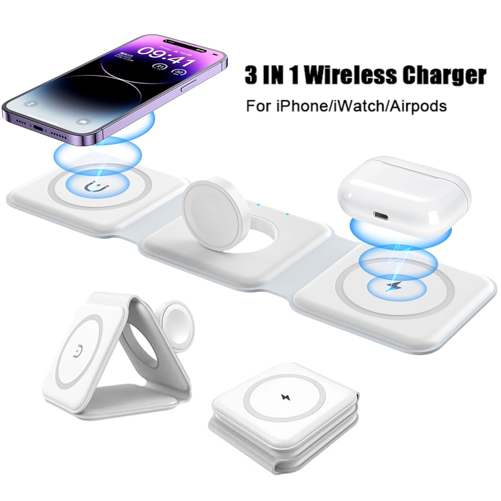 Smartwatch Watches For Iphone - 3 in 1 무선 충전 스테이션