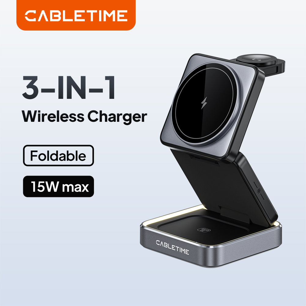 Smartwatch Watches For Iphone - 케이블타임 접이식 마그네틱 3 in 1
