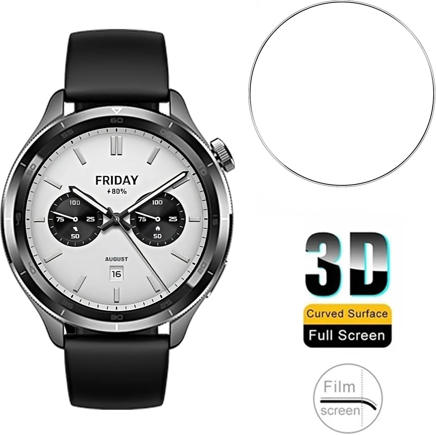 3PCS 강화 유리 Smartwatch 화면 보호기 X - Smartwatch Watches Xiaomi 리뷰 및 가격