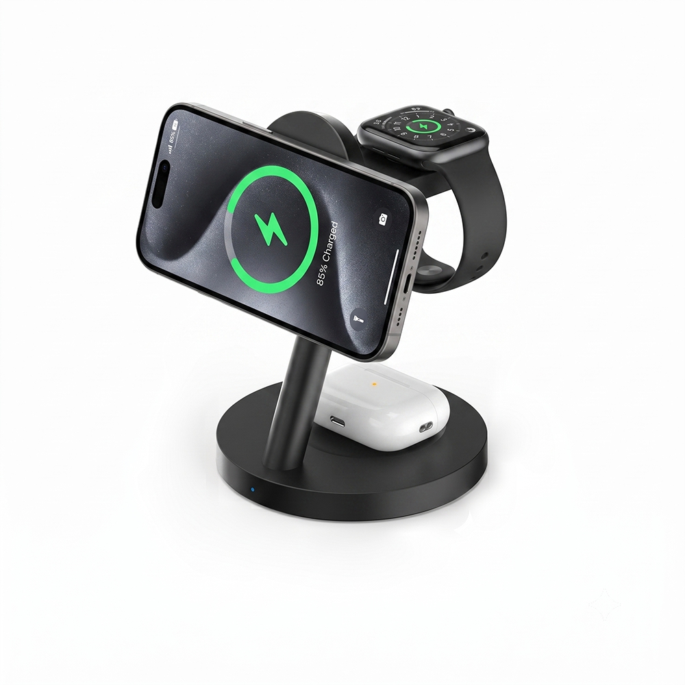 3in1 Qi2.2 25W 고속 무선 충전 스테이션 4 - Smartwatch Watches For Iphone 리뷰 및 가격