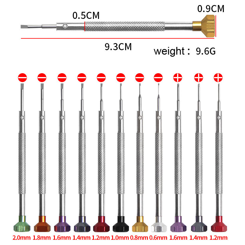 합금 스테인레스 스틸 스크루드라이버 0.6mm-2.0m - Watchmaker Screwdriver 리뷰 및 가격