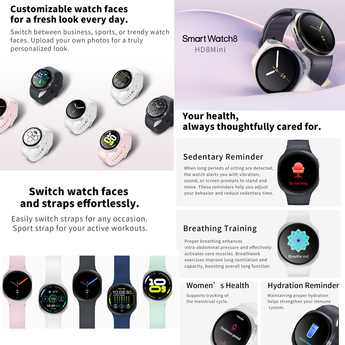 2026년 신형 시계 8 미니 GPS 트랙 스마트워치  - Smartwatch Health Watches 리뷰 및 가격