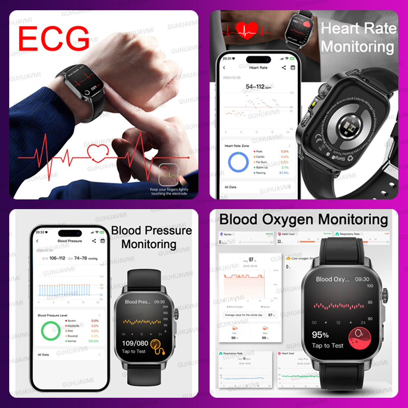 여성 건강 검진 스마트워치 ECG+HRV 혈압 혈중 산 - Smartwatch Health Watches 리뷰 및 가격