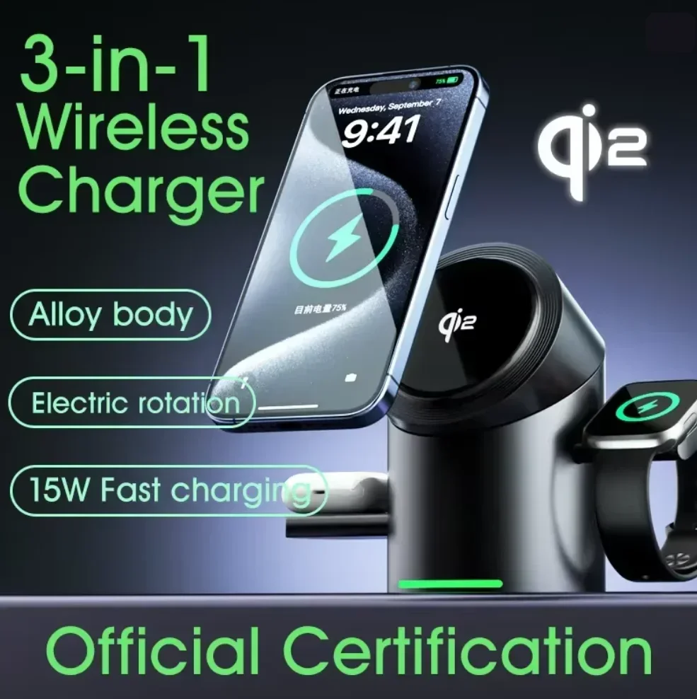 2026년 업그레이드 터치 버튼 Qi2 3in1 마그네 - Smartwatch Phone Watches 리뷰 및 가격