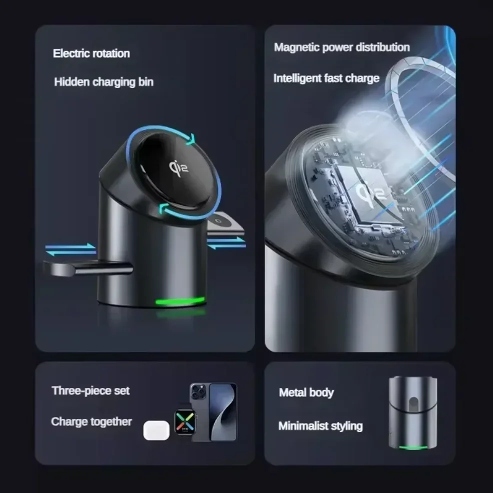 2026년 업그레이드 터치 버튼 Qi2 3in1 마그네 - Smartwatch Phone Watches 리뷰 및 가격
