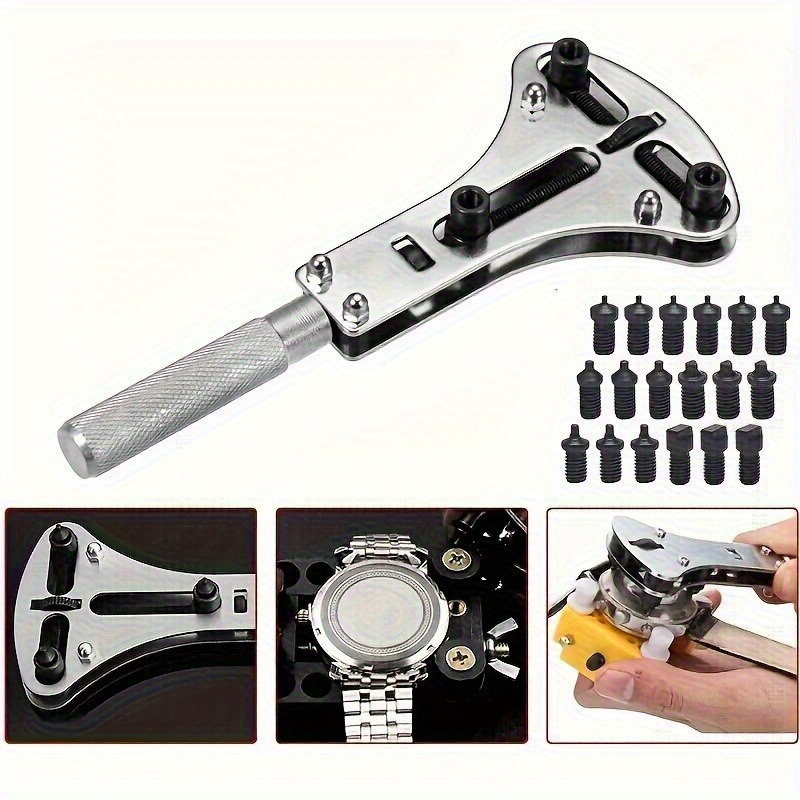 1Pc 시계 뒷면 커버 오프너 18비트 조정 가능한 방 - Watchmaker Screwdriver 리뷰 및 가격