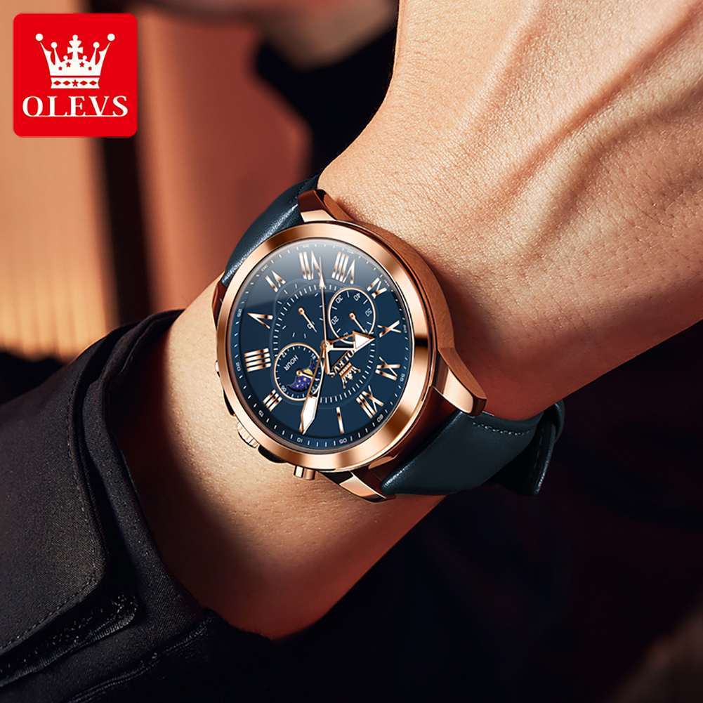 OLEVS 3632 남성 브랜드 시계 다기능 다이얼 2 - Smartwatch Watches Brands For Men 리뷰 및 가격