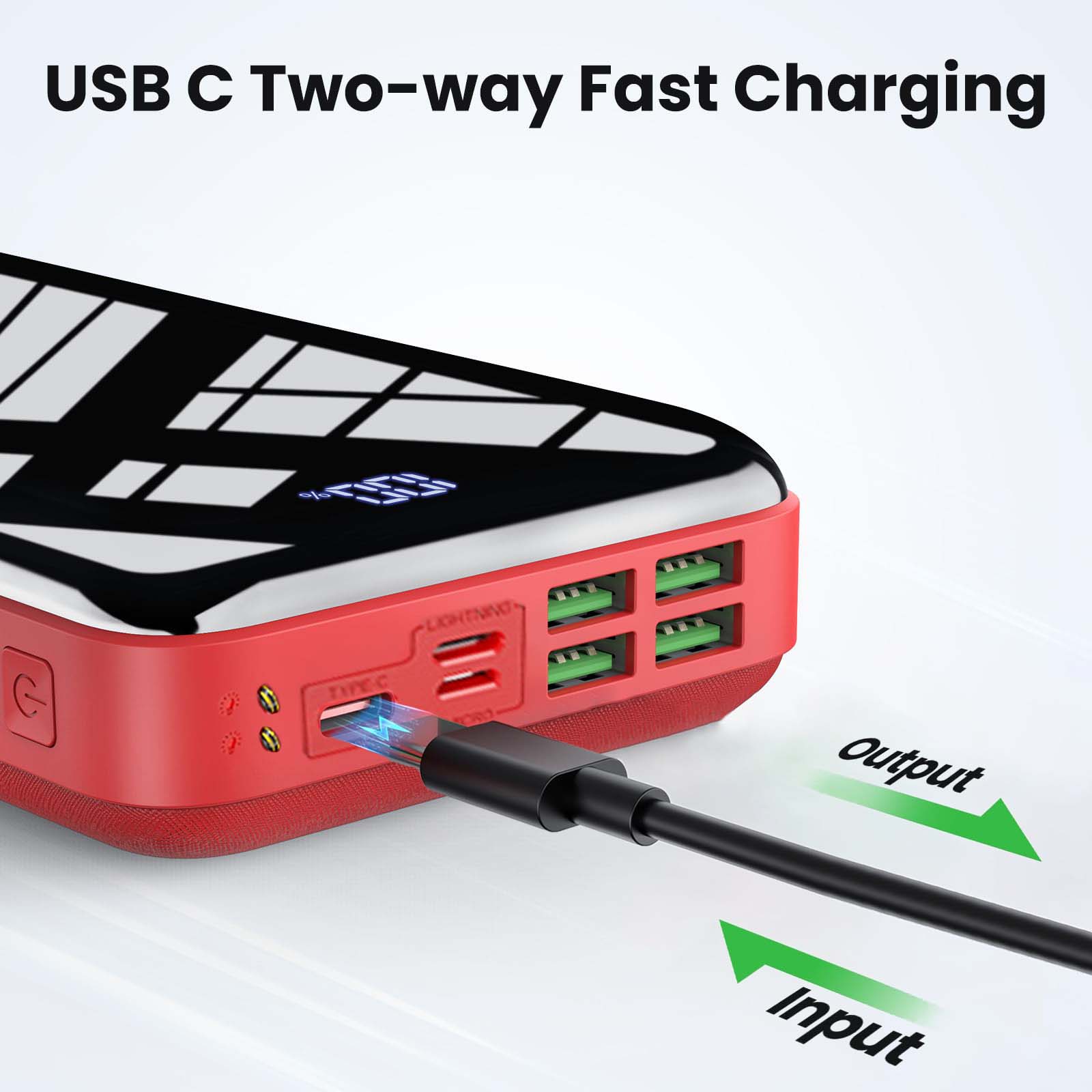 휴대용 충전기 30000mAh 보조배터리, USB-C  - Smartwatch Phone Watches 리뷰 및 가격