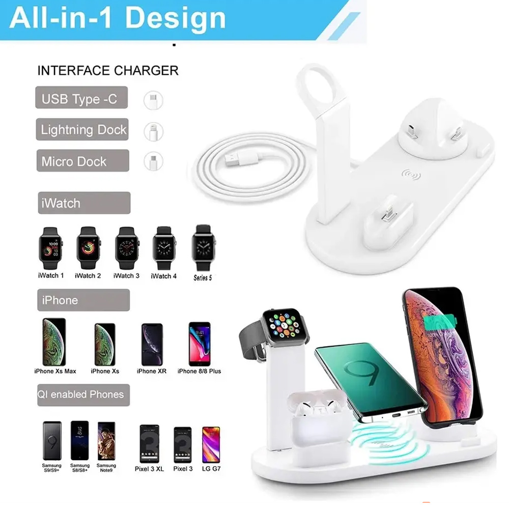 30W 7 in 1 무선 충전 스탠드 패드 (아이폰 1 - Smartwatch Watches For Iphone 리뷰 및 가격