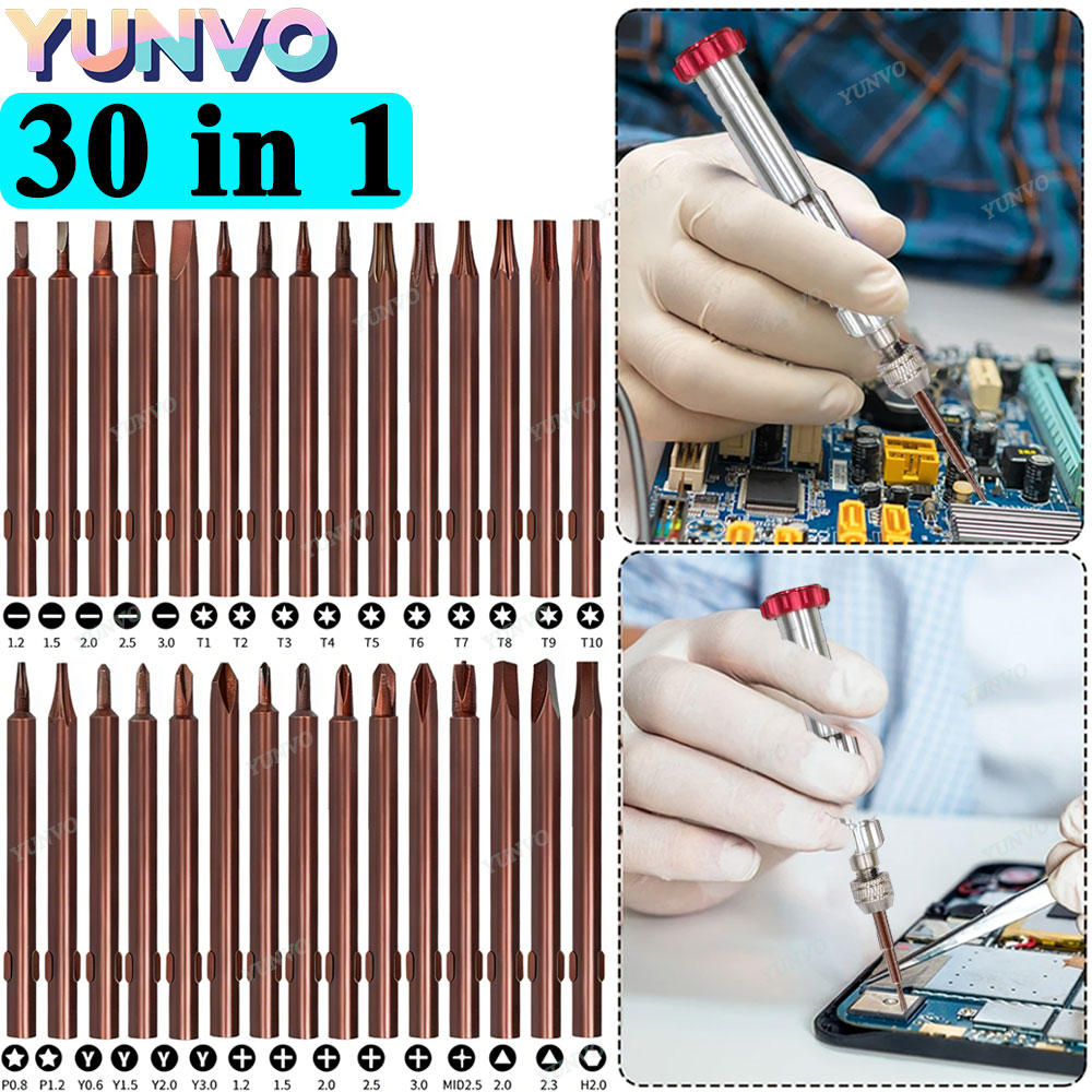 30 in 1 자기식 정밀 드라이버 세트, S2 스틸  - Watchmaker Screwdriver 리뷰 및 가격