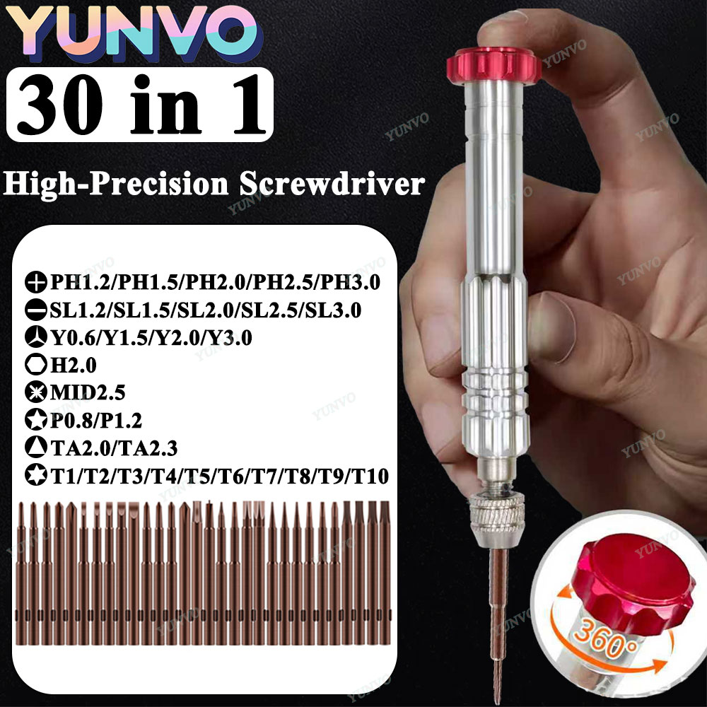 30 in 1 자기식 정밀 드라이버 세트, S2 스틸  - Watchmaker Screwdriver 리뷰 및 가격