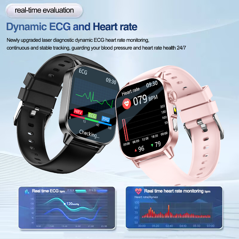 신형 남성용 감정 진단 스마트워치 ECG+HRV 혈액  - Smartwatch Health Watches 리뷰 및 가격