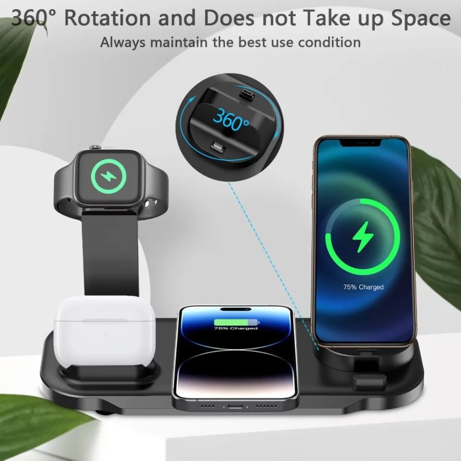 7 in 1 무선 충전 스탠드 타입-C 포트 아이폰 1 - Smartwatch Watches Xiaomi 리뷰 및 가격