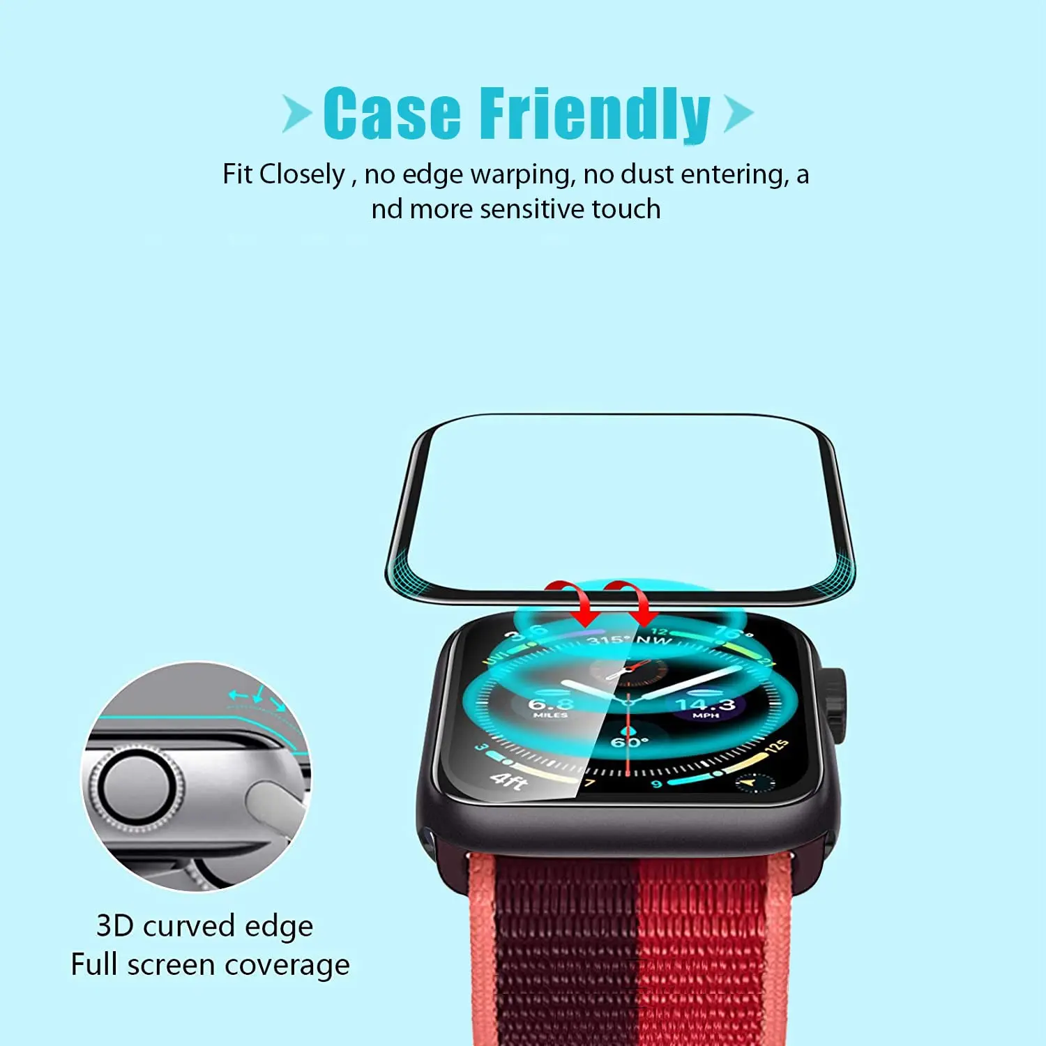 애플워치9 8 7 6 5 4 3 SE 시리즈 38mm  - Smart Watch Screen Protector 리뷰 및 가격