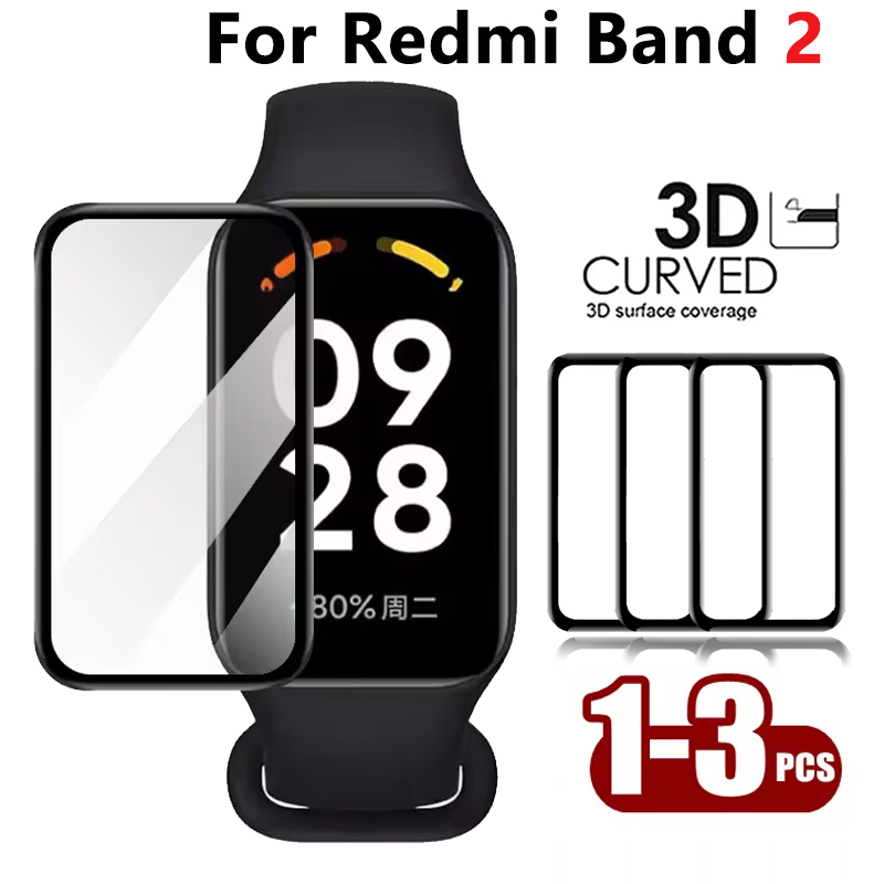 Redmi Band 2 용 1-3pcs 3D 복합 필름 - Smart Watch Screen Protector 리뷰 및 가격