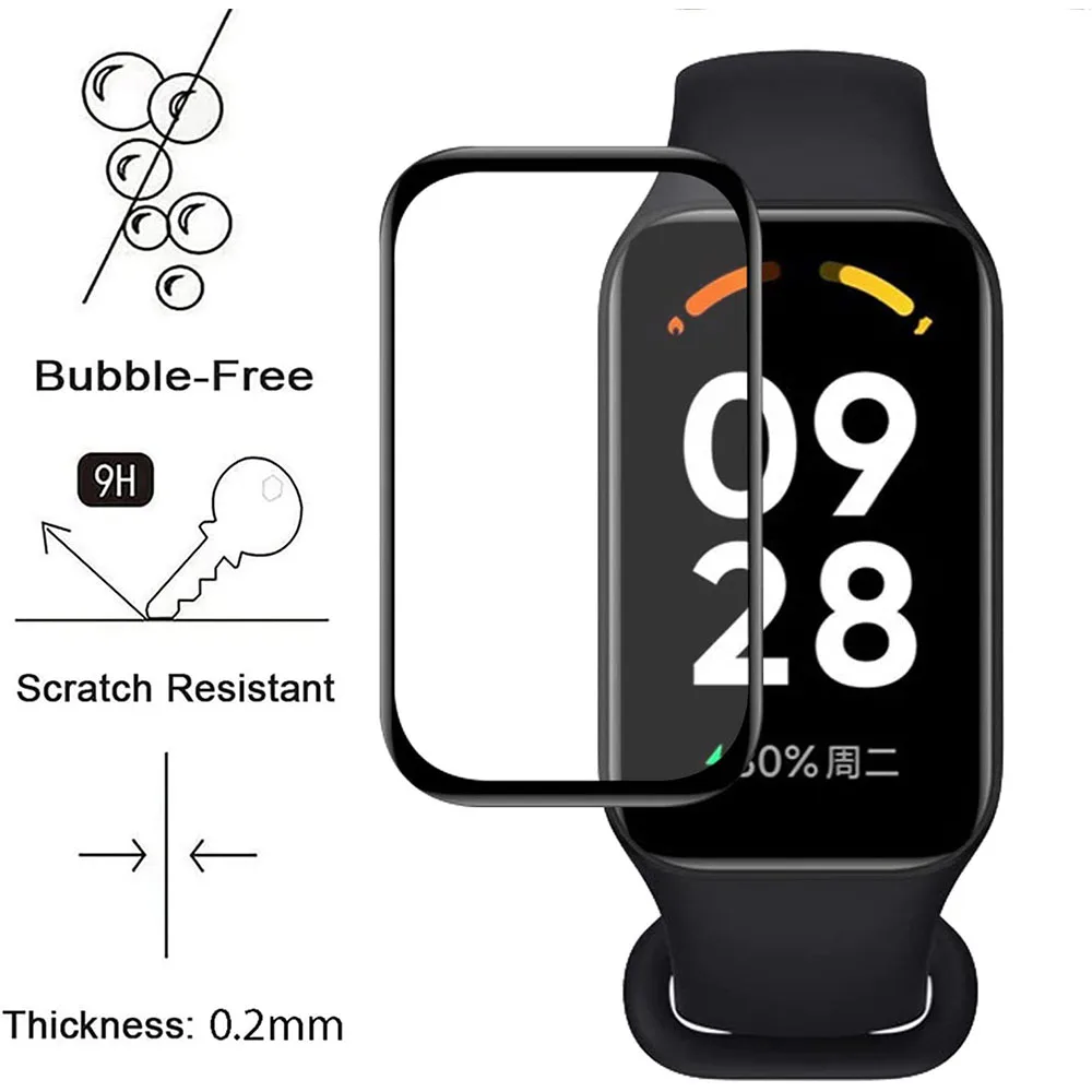 Redmi Band 2 용 1-3pcs 3D 복합 필름 - Smart Watch Screen Protector 리뷰 및 가격