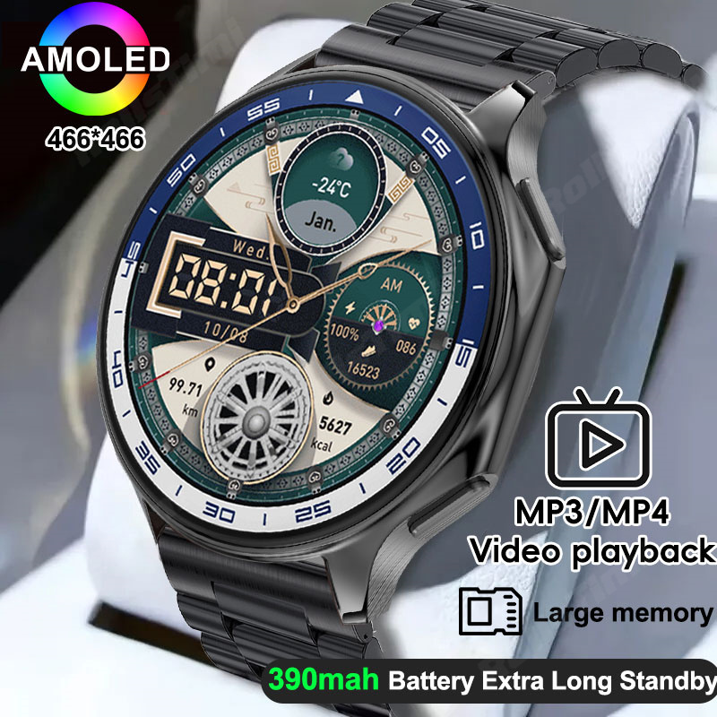 1.43 AMOLED 스마트 시계 3D 서라운드 비전  - Smartwatch Oppo Watch 리뷰 및 가격
