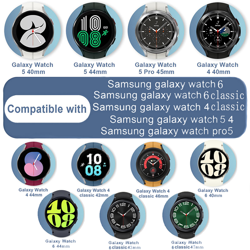 실리콘 스트랩 삼성 갤럭시 워치 6 클래식 47mm 4 - Smartwatch Samsung Watches For Men 리뷰 및 가격