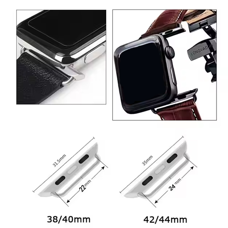 Apple Watch 용 2pcs 스테인레스 스틸 커넥 - Replacement Watch Bracelet 리뷰 및 가격