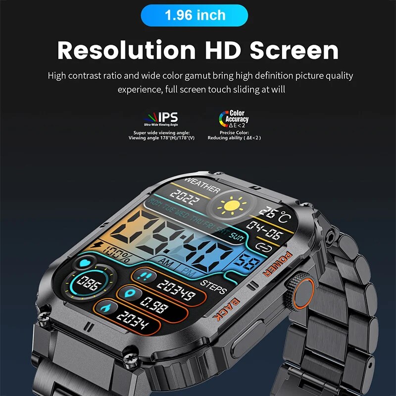 LIGE 남성용 야외 스포츠 피트니스 스마트워치, 블루 - Smartwatch Watches For Mens 리뷰 및 가격