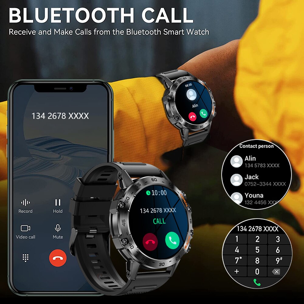 MEVADEN 스틸 1.39인치 남성용 고급 스마트워치 - Smartwatch Health Watches 리뷰 및 가격