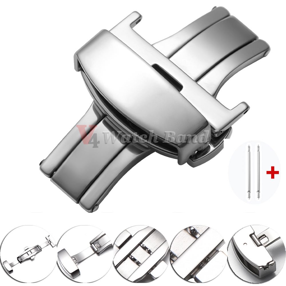 광택 무광택 더블 버튼 시계줄 버클 스테인리스 스틸 버 - Replacement Watch Bracelet 리뷰 및 가격