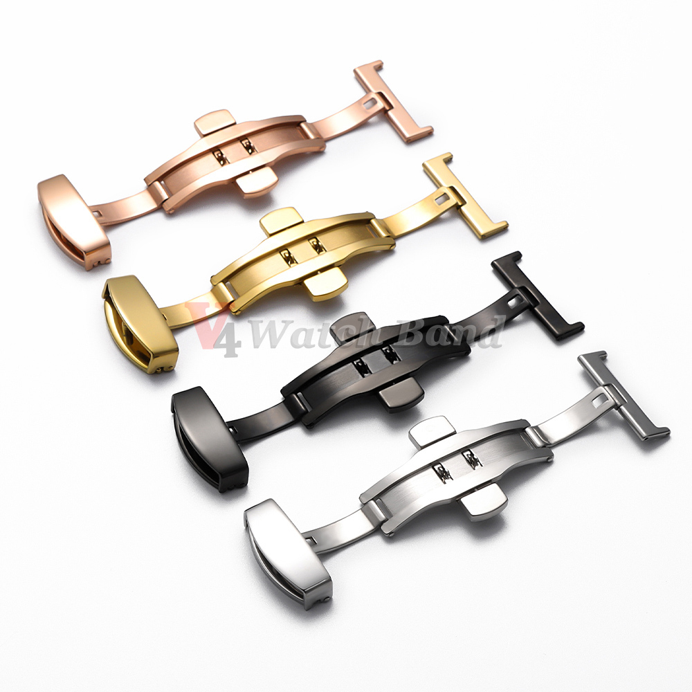 광택 무광택 더블 버튼 시계줄 버클 스테인리스 스틸 버 - Replacement Watch Bracelet 리뷰 및 가격