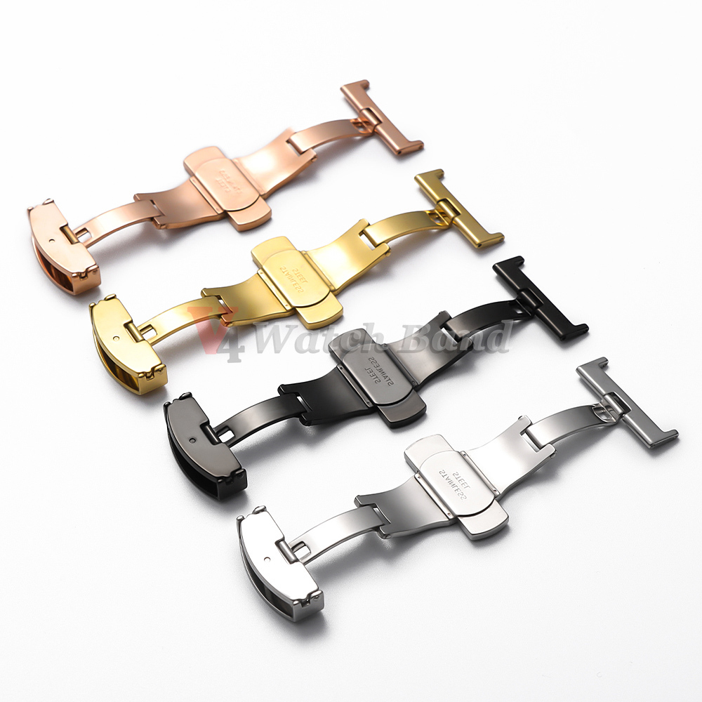 광택 무광택 더블 버튼 시계줄 버클 스테인리스 스틸 버 - Replacement Watch Bracelet 리뷰 및 가격