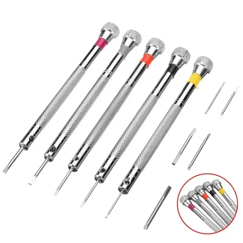시계 수리를위한 5 개/대 0.8-1.6mm 강철 스크 - Watchmaker Screwdriver 리뷰 및 가격