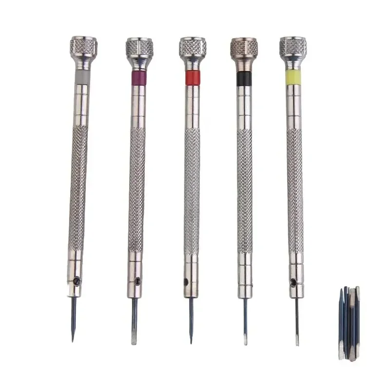 시계 수리를위한 5 개/대 0.8-1.6mm 강철 스크 - Watchmaker Screwdriver 리뷰 및 가격