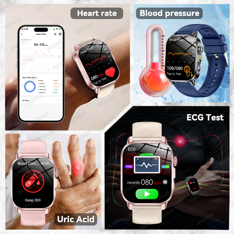 GUHUAVMI 2026 새로운 정밀 건강 관리 스마트 - Smartwatch Health Watches 리뷰 및 가격