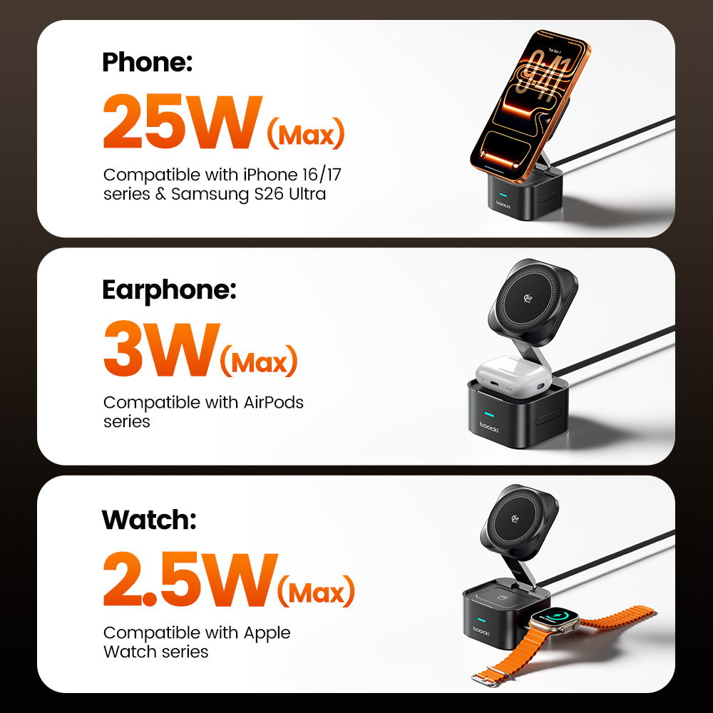 투키 QI2.2 25W 무선 충전기 아이폰 17 16  - Smartwatch Watches For Iphone 리뷰 및 가격