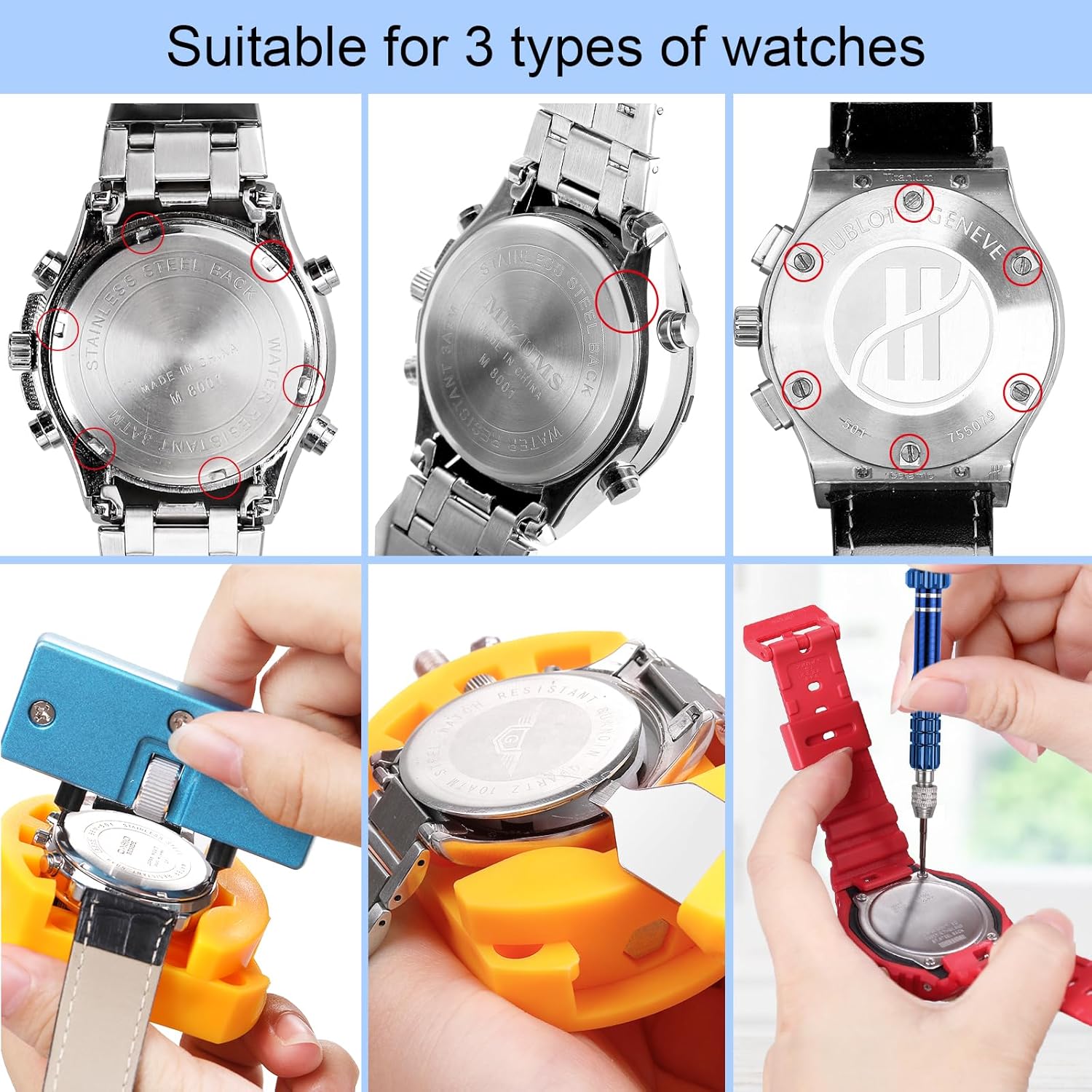 시계 배터리 교체 키트, 스크루 드라이버 시계 케이스  - Watchmaker Screwdriver 리뷰 및 가격