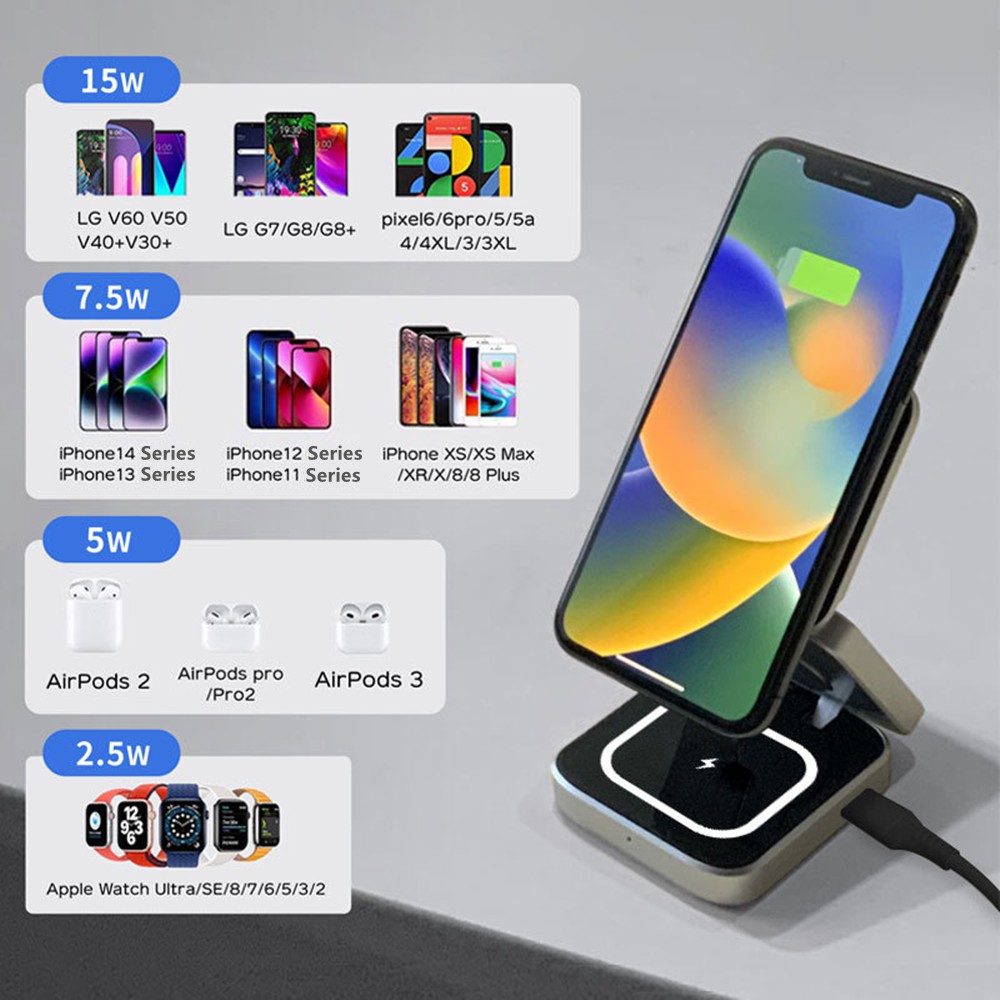 접이식 자기 무선 충전기 Samsung S25 S24  - Smartwatch Watches For Iphone 리뷰 및 가격