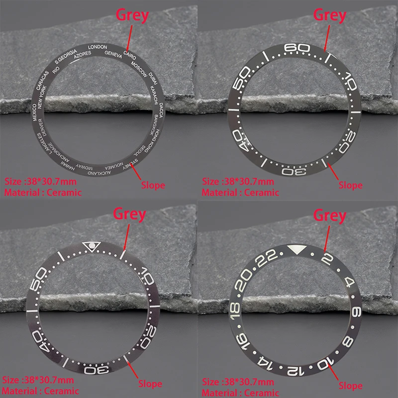 38*30.7mm 모조 운석 그레이 세라믹 베젤 인서트 - Watch Bezel Insert 리뷰 및 가격