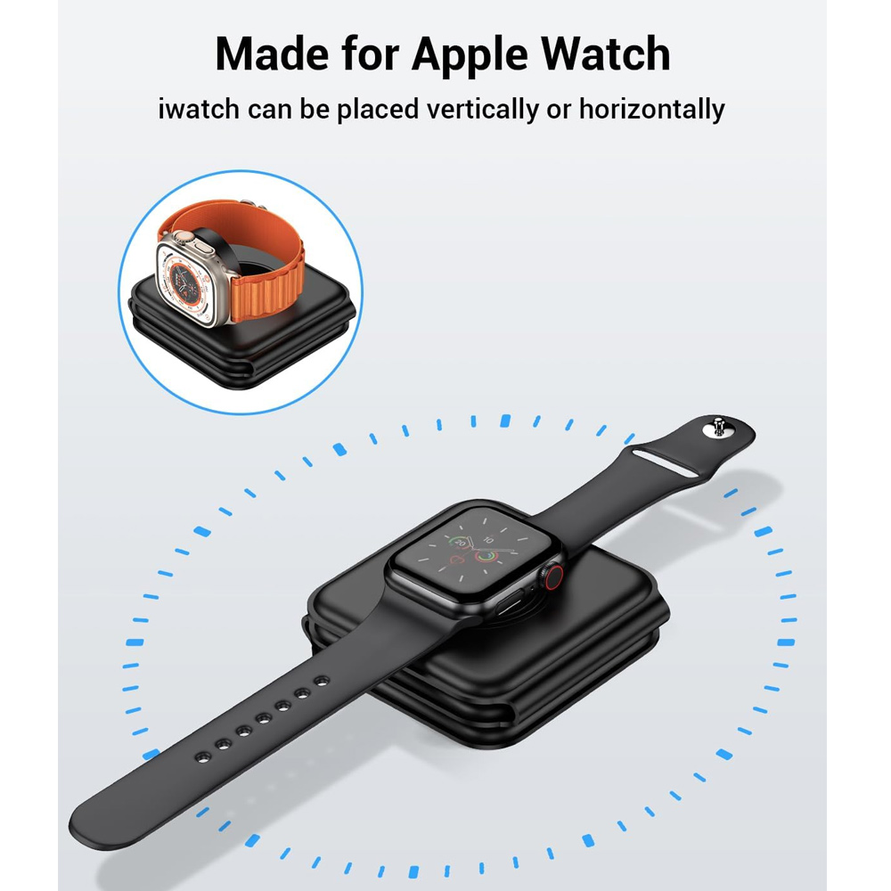 3 in 1 무선 충전 스테이션 마그네틱 고속 충전 1 - Smartwatch Watches For Iphone 리뷰 및 가격
