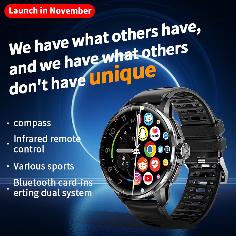 H100 스마트워치 1.8인치 AMOLED 대형 화면  - Smartwatch Health Watches 리뷰 및 가격